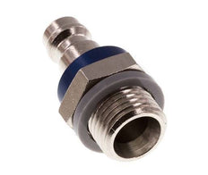 Nickel-plated Brass DN 5 Blue Air Coupling Plug G 1/4 inch Male