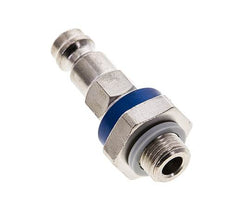 Nickel-plated Brass DN 5 Blue-Coded Air Coupling Plug G 1/8 inch Male