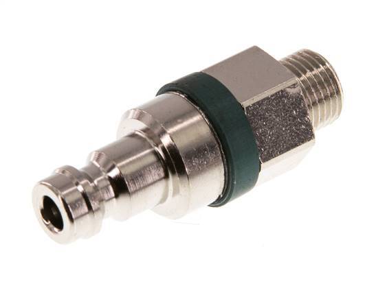 Nickel-plated Brass DN 5 Green Air Coupling Plug G 1/8 inch Male