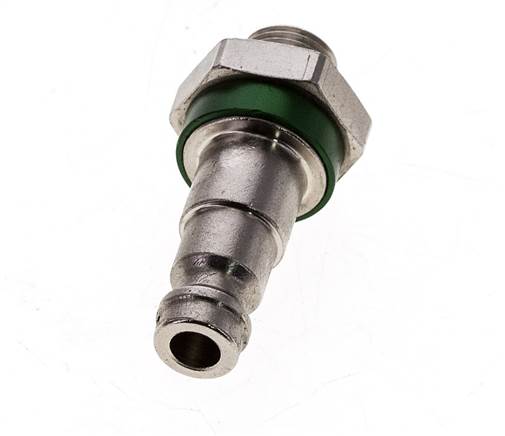 Nickel-plated Brass DN 5 Green-Coded Air Coupling Plug G 1/8 inch Male