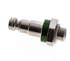 Nickel-plated Brass DN 5 Green-Coded Air Coupling Plug G 1/8 inch Male