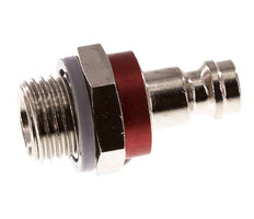 Nickel-plated Brass DN 5 Red Air Coupling Plug G 1/4 inch Male