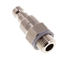 Nickel-plated Brass DN 5 Air Coupling Plug G 1/4 inch Male Double Shut-Off