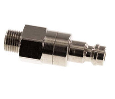 Nickel-plated Brass DN 5 Air Coupling Plug G 1/8 inch Male Double Shut-Off