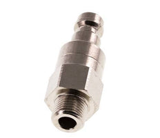 Nickel-plated Brass DN 5 Air Coupling Plug G 1/8 inch Male Double Shut-Off
