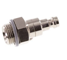 Nickel-plated Brass DN 5 Air Coupling Plug G 3/8 inch Male Double Shut-Off