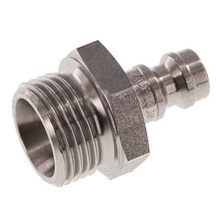 Stainless steel DN 5 Air Coupling Plug G 3/8 inch Male