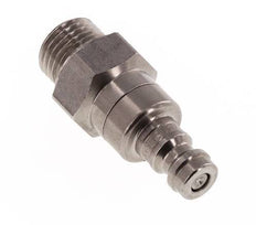 Stainless steel DN 5 Air Coupling Plug G 1/4 inch Male Double Shut-Off