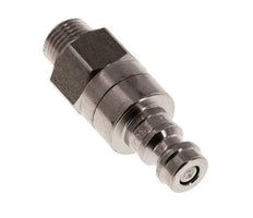 Stainless steel DN 5 Air Coupling Plug G 1/8 inch Male Double Shut-Off