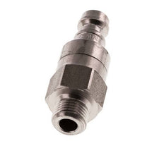Stainless steel DN 5 Air Coupling Plug G 1/8 inch Male Double Shut-Off