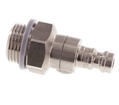 Stainless steel DN 5 Air Coupling Plug G 3/8 inch Male Double Shut-Off