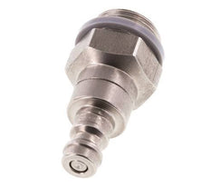 Stainless steel DN 5 Air Coupling Plug G 3/8 inch Male Double Shut-Off