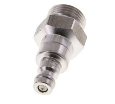 Stainless steel DN 5 Air Coupling Plug G 3/8 inch Male Double Shut-Off