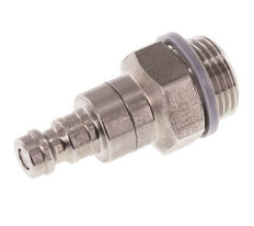Stainless steel DN 5 Air Coupling Plug G 3/8 inch Male Double Shut-Off