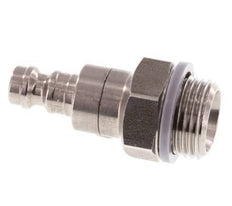 Stainless steel DN 5 Air Coupling Plug G 3/8 inch Male Double Shut-Off