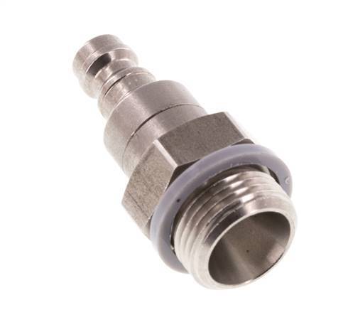 Stainless steel DN 5 Air Coupling Plug G 3/8 inch Male Double Shut-Off