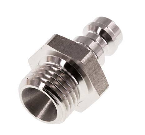 Stainless Steel 316L DN 5 Air Coupling Plug G 1/4 inch Male