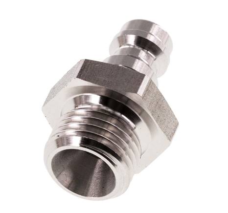 Stainless Steel 316L DN 5 Air Coupling Plug G 1/4 inch Male