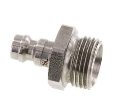 Stainless Steel 316L DN 5 Air Coupling Plug G 3/8 inch Male