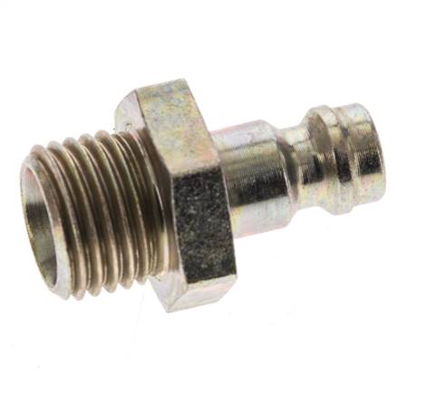 Hardened steel DN 5 Air Coupling Plug G 1/4 inch Male