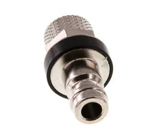 Nickel-plated Brass DN 5 Black Air Coupling Plug 4x6 mm Union Nut