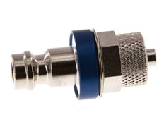 Nickel-plated Brass DN 5 Blue Air Coupling Plug 4x6 mm Union Nut
