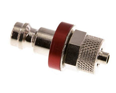 Nickel-plated Brass DN 5 Red Air Coupling Plug 4x6 mm Union Nut