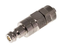 Nickel-plated Brass DN 5 Air Coupling Plug 6x8 mm Union Nut Double Shut-Off