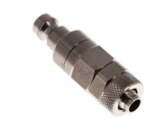 Nickel-plated Brass DN 5 Air Coupling Plug 6x8 mm Union Nut Double Shut-Off