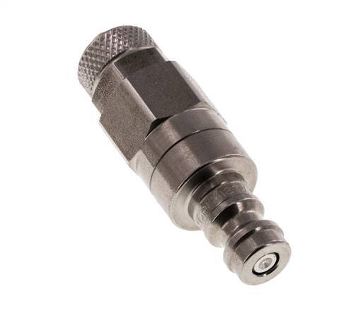 Stainless steel DN 5 Air Coupling Plug 4x6 mm Union Nut Double Shut-Off