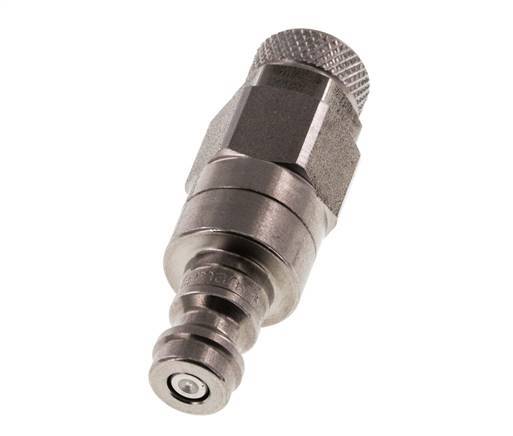 Stainless steel DN 5 Air Coupling Plug 4x6 mm Union Nut Double Shut-Off