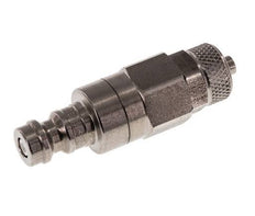 Stainless steel DN 5 Air Coupling Plug 4x6 mm Union Nut Double Shut-Off