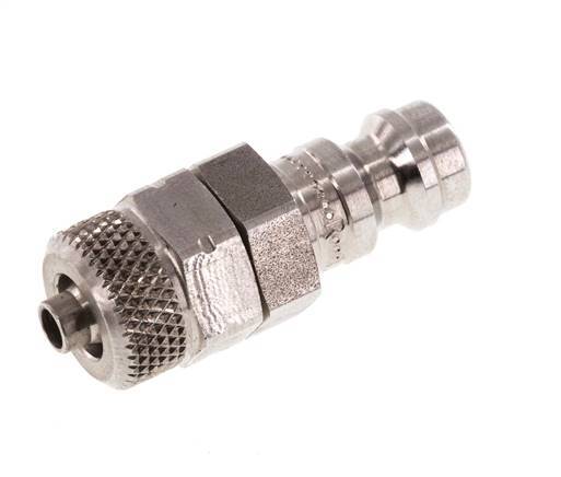 Stainless steel 306L DN 5 Air Coupling Plug 4x6 mm Union Nut