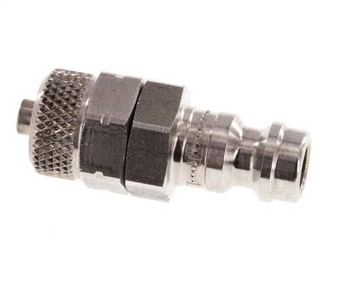 Stainless steel 306L DN 5 Air Coupling Plug 4x6 mm Union Nut