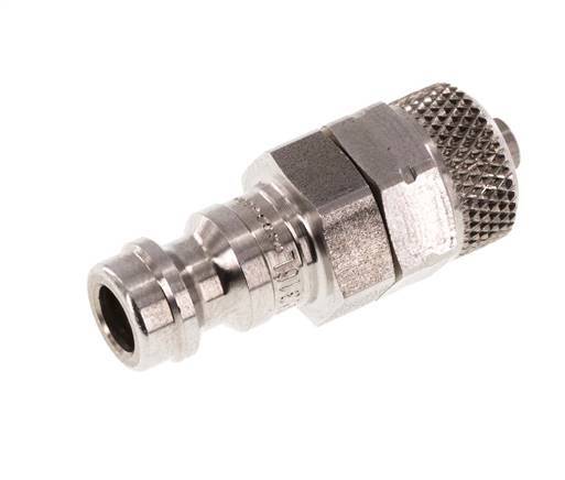 Stainless steel 306L DN 5 Air Coupling Plug 4x6 mm Union Nut