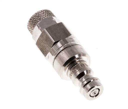 Stainless steel 306L DN 5 Air Coupling Plug 4x6 mm Union Nut Double Shut-Off