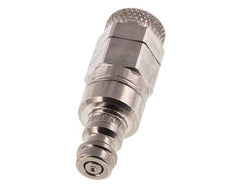 Stainless Steel 316L DN 5 Air Coupling Plug 6x8 mm Union Nut Double Shut-Off
