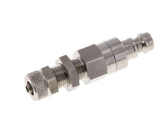 Stainless steel DN 5 Air Coupling Plug 4x6 mm Union Nut Bulkhead Double Shut-Off