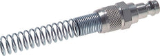 Brass DN 5 Air Coupling Plug 6x8 mm Union Nut Bend-Protect Rotatable