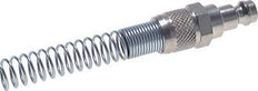 Nickel-plated Brass DN 5 Air Coupling Plug 6x8 mm Union Nut Bend-Protect Rotatable
