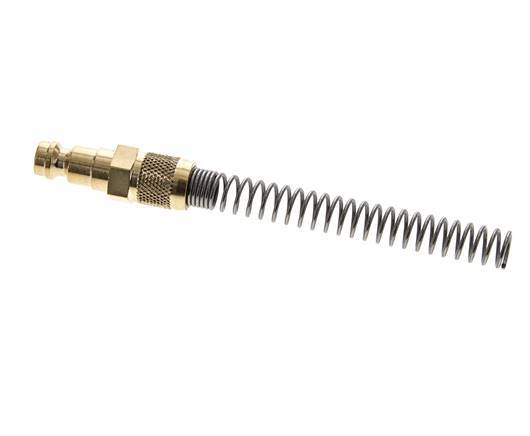 Brass DN 5 Air Coupling Plug 4x6 mm Union Nut Bend-Protect [2 Pieces]