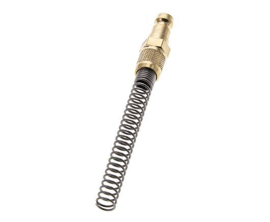 Brass DN 5 Air Coupling Plug 4x6 mm Union Nut Bend-Protect [2 Pieces]