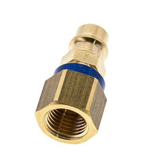 Brass DN 7.2 (Euro) Blue-Coded Air Coupling Plug G 1/4 inch Female