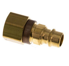Brass DN 7.2 (Euro) Brown-Coded Air Coupling Plug G 1/4 inch Female