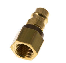 Brass DN 7.2 (Euro) Brown-Coded Air Coupling Plug G 1/4 inch Female