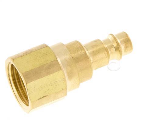 Brass DN 7.2 (Euro) Air Coupling Plug G 1/2 inch Female with Check Valve