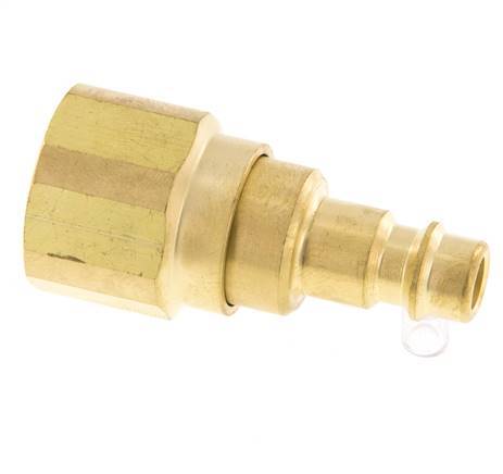 Brass DN 7.2 (Euro) Air Coupling Plug G 1/2 inch Female with Check Valve