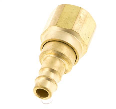 Brass DN 7.2 (Euro) Air Coupling Plug G 1/2 inch Female with Check Valve