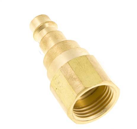 Brass DN 7.2 (Euro) Air Coupling Plug G 1/2 inch Female with Check Valve