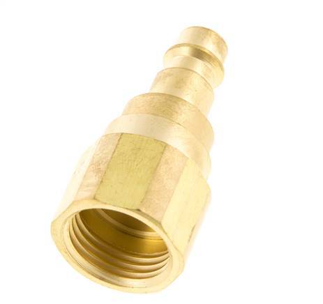 Brass DN 7.2 (Euro) Air Coupling Plug G 1/2 inch Female with Check Valve